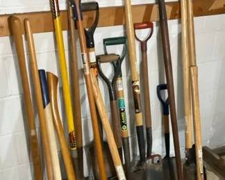 Shovels, Spades, Pickaxes and Yard Tools