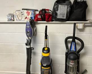 Shark and Bissell Vacuums with Carpet Cleaner