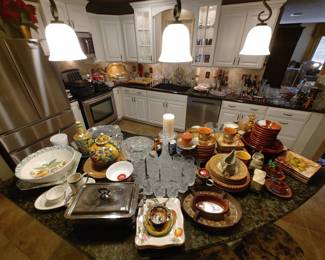 Crystal, Dish Sets, Pottery