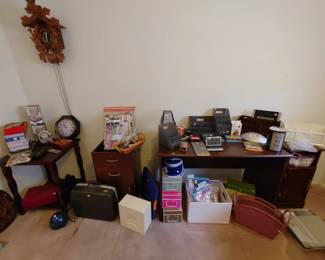Desk, Cuckoo Clock, Scrapbooking, Office Items...