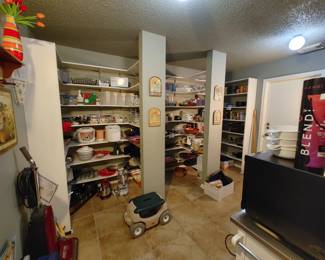 Full Pantry, Small Appliances, Serving Pieces, Microwave, Bar Cart, Etc.