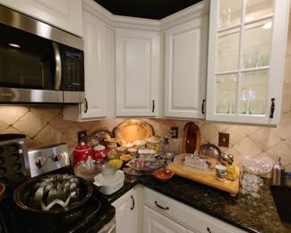 Kitchen Items, Platters, Crystal, Etc.