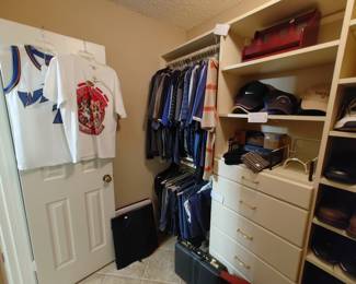 Men's Closet- Clothes, Hats, Briefcase, Etc.