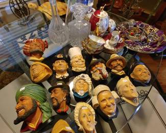 Bosson Chalkware Heads, Crystal