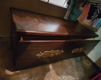 Wood Storage Bench