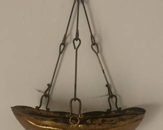 Pair of Gold Tone Wall Sconces