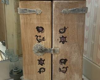 Table Top Hand Painted Southwest Chest
