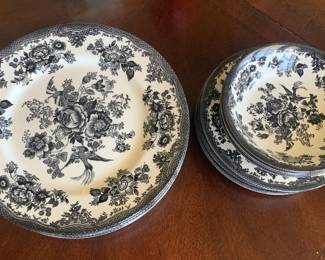 Asiatic Pheasant Black Dinnerware by Royal Stafford