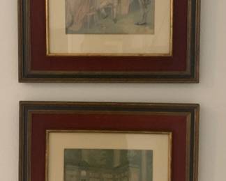 Collection of Vintage Napoleon/French Framed Prints