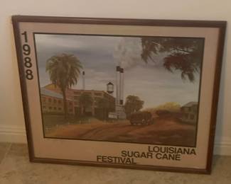 Collection of Vintage Louisiana Sugar Cane Festival Posters
