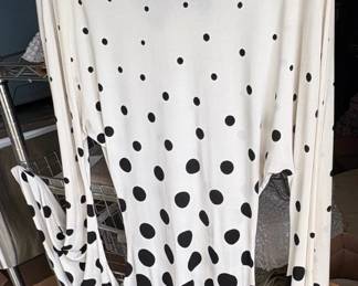 Black Polka Dot Women's Top