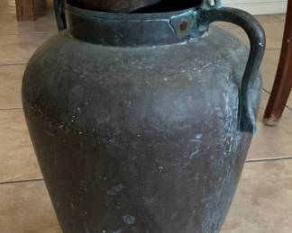 Large Antique Copper Vessel