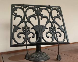 Cast Iron Cookbook Stand