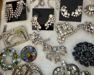 Vintage Brooches and Earrings