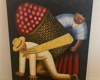 Diego Rivera Art Silkscreen “The Flower Carrier”