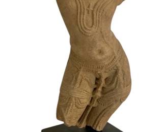 Carved Stone Indian Deity Statue