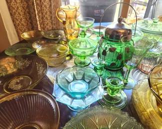 Collection of Uranium Glass