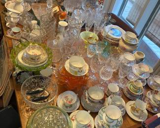 Crystal and china
