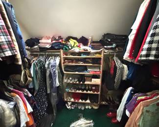 Clothes and shoes (women's size 7.5/8)