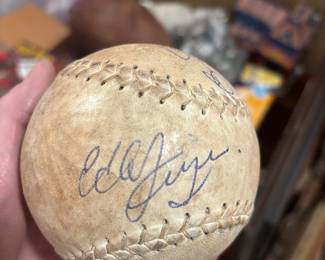 Signed baseball