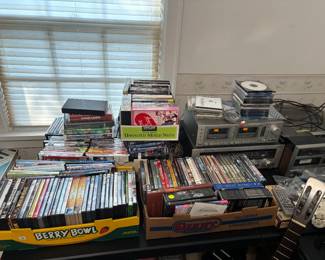 DVDs, VHS, Audio Tapes