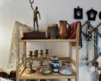 Brass, ceramics