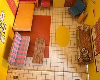Inside Barbie house
