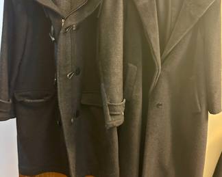 Left: Men’s Coat $75 , Cinzia Rocco long coat $300