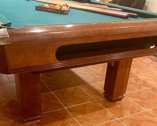 Hawthorne Brunswick Billiards/Pool table with balls rack for sticks 55”wide x 99” long x 32” high $500