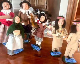 Buyers Choice Pilgrims & Indians Thanksgiving Figurines $30-39 ea