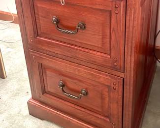 2 drawer solid wood File Cabinet 21w x25d x30”h $85