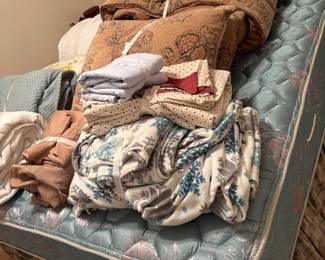Queen mattress nice bed coverings
