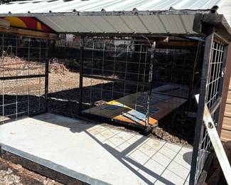 3 Metal Wood Sheds