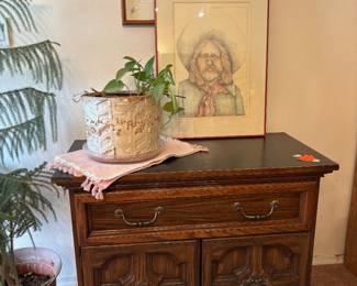 Side Lamp Table Cabinet