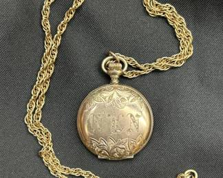 Gold Filled Waltham Pocket Watch & Chain ca. 1900