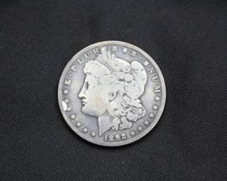 1892-O Morgan Silver Dollar