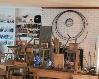 Firkins, Piggins, Flow Blue, & Country Tables
