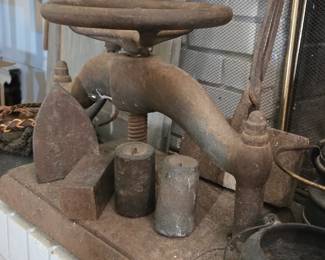 old cast iron book press