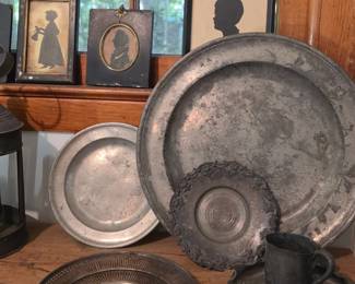 Early Pewter & Silhouettes