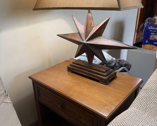 Lamp $20 end table $25