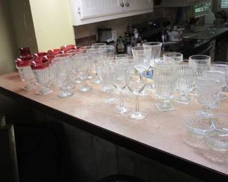 misc. vintage glassware