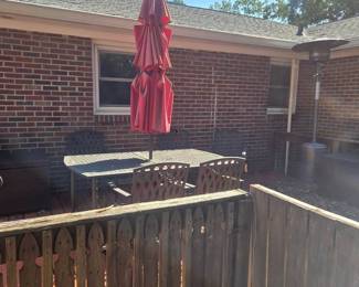 Patio table and chairs