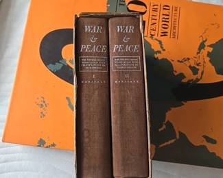 War and Peace set by Leo Tolstoy