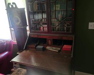 Secretary desk with bookcase