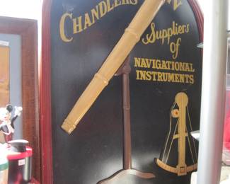 All wood Royal Navy sign