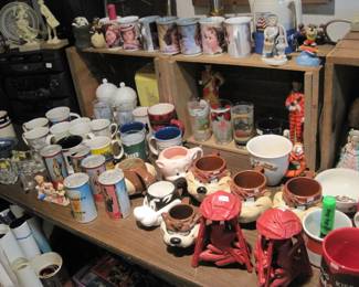 Collector character mugs and glasses