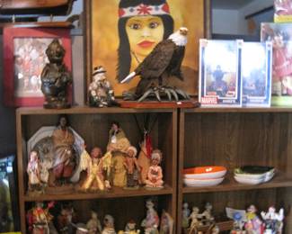 Clown and other figure....Indian Painted art work framed