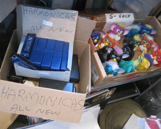 Harmonicas New never used and furbys