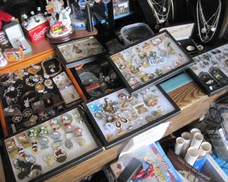 Disney pins ...Key chains and a nice selection of others
