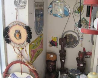 Dream Catchers ....Sun catchers....wood artifact figures